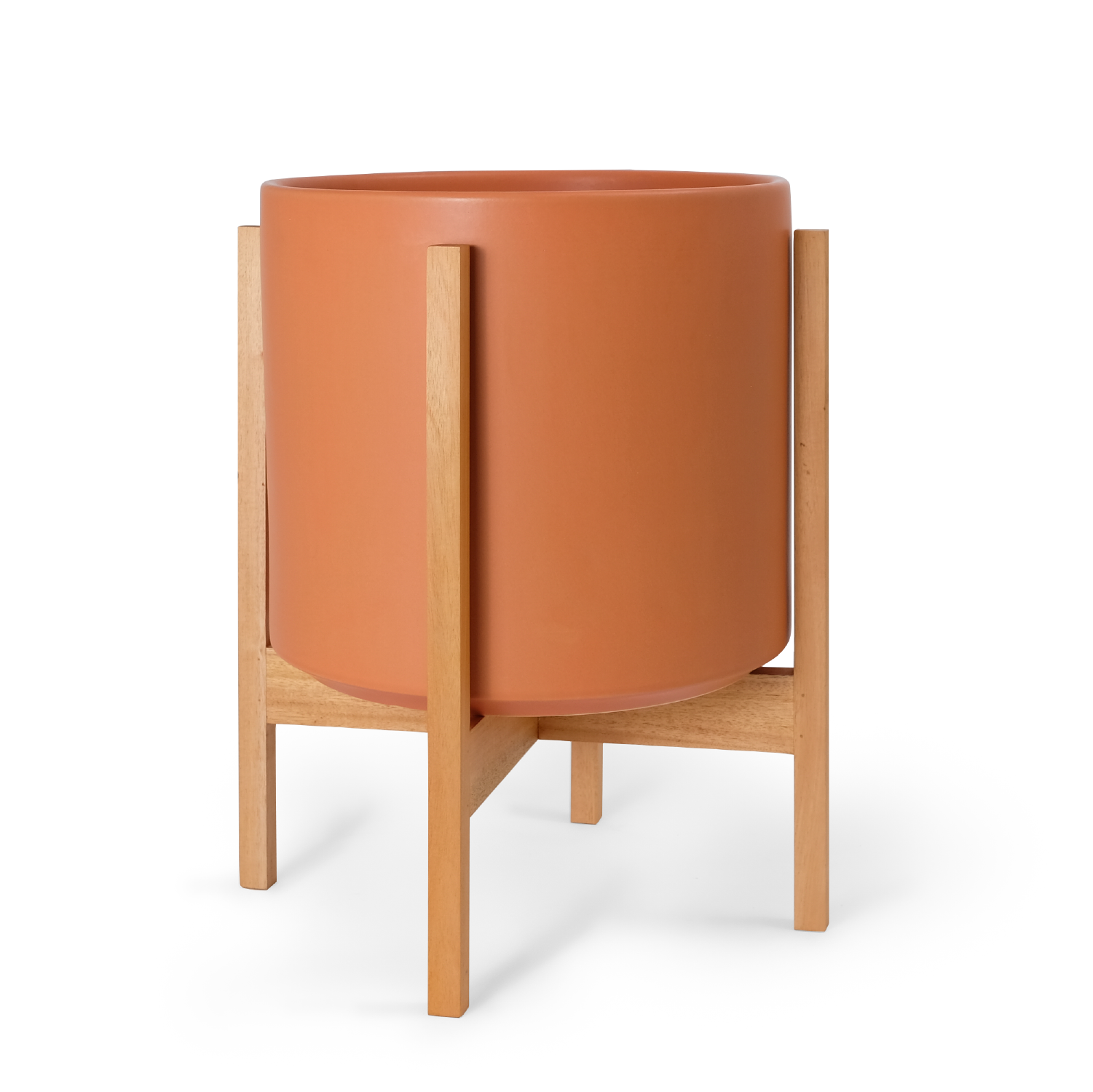 1st Generation, Solid Goods Ceramic Cylinder– With or Without Square Mahogany Stand (FINAL SALE)