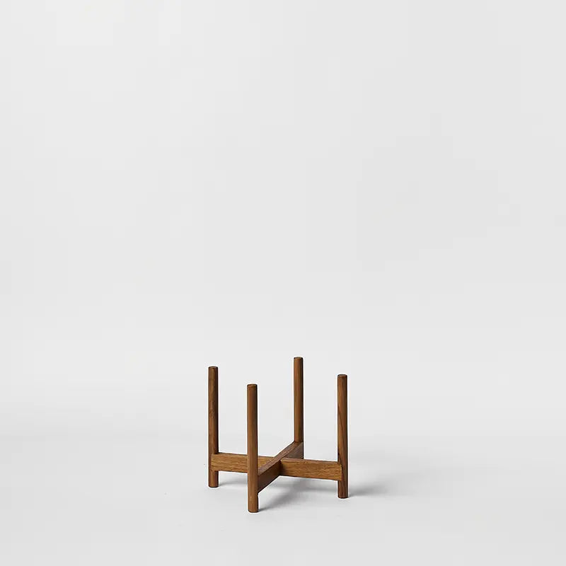 Natural Rounded stand 6 Inch on a white background