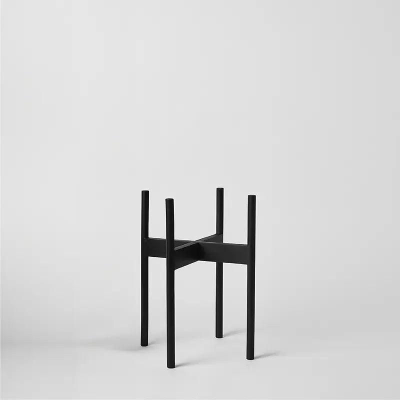 Black Rounded Stand 10 Inch on a light gray background