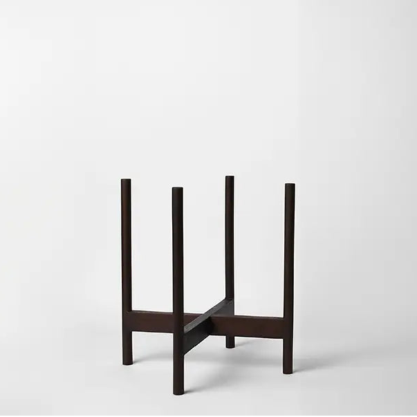 Dark Rounded Stand 14 Inch on a white background