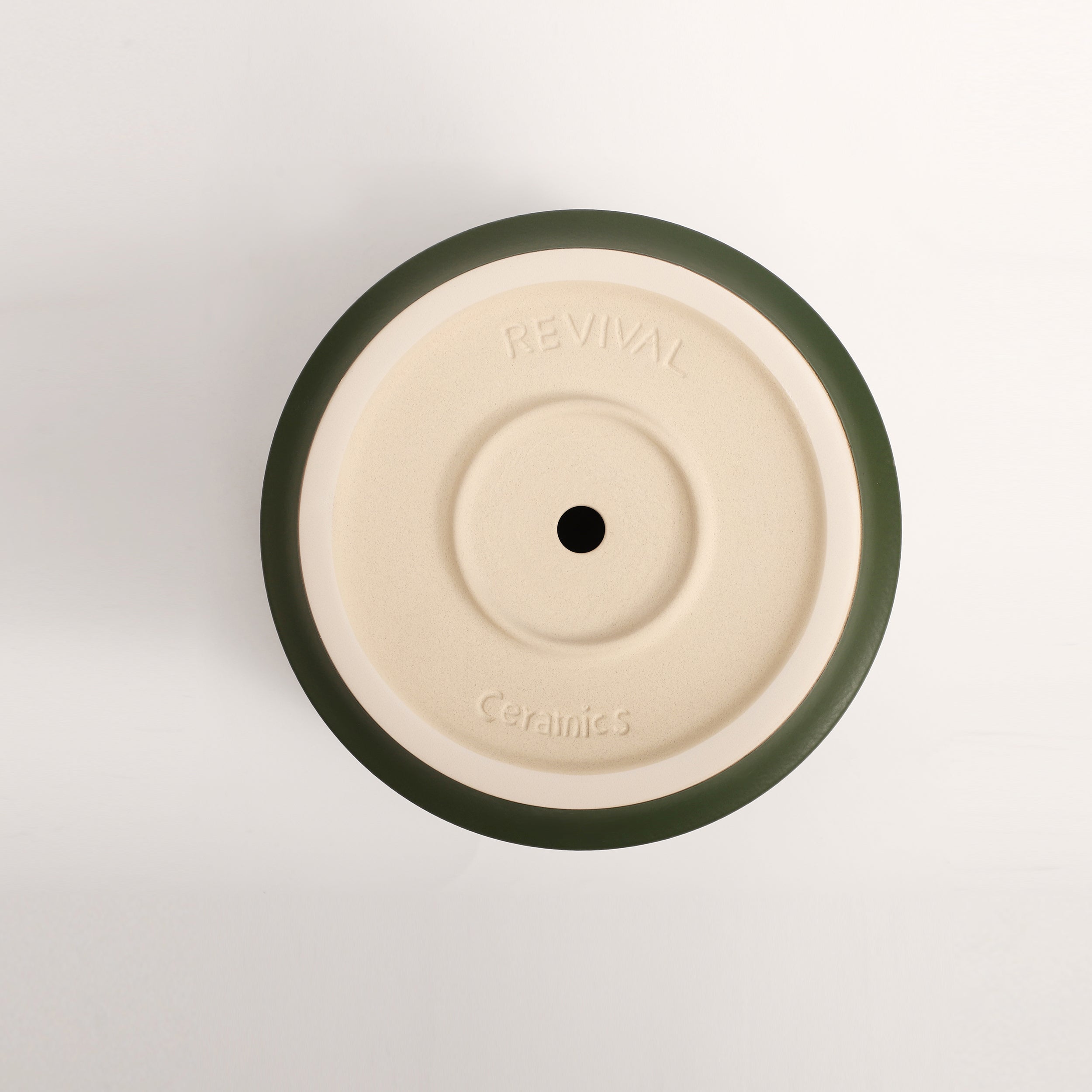 The Ceramic Cylinder Planter with Saucer, 2nd Generation