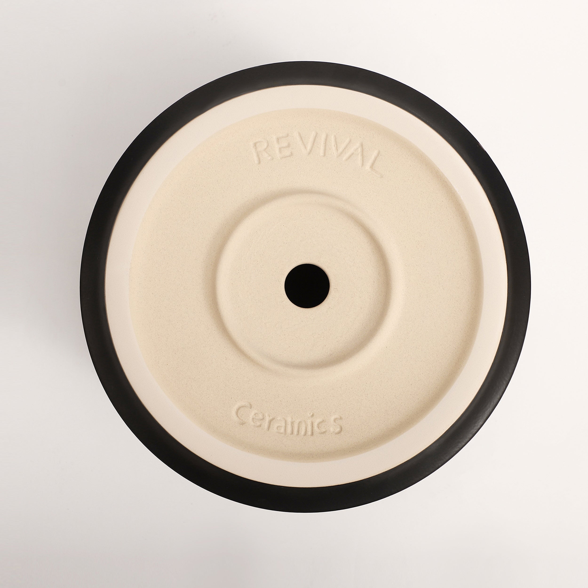 The Ceramic Cylinder Planter with Saucer, 2nd Generation