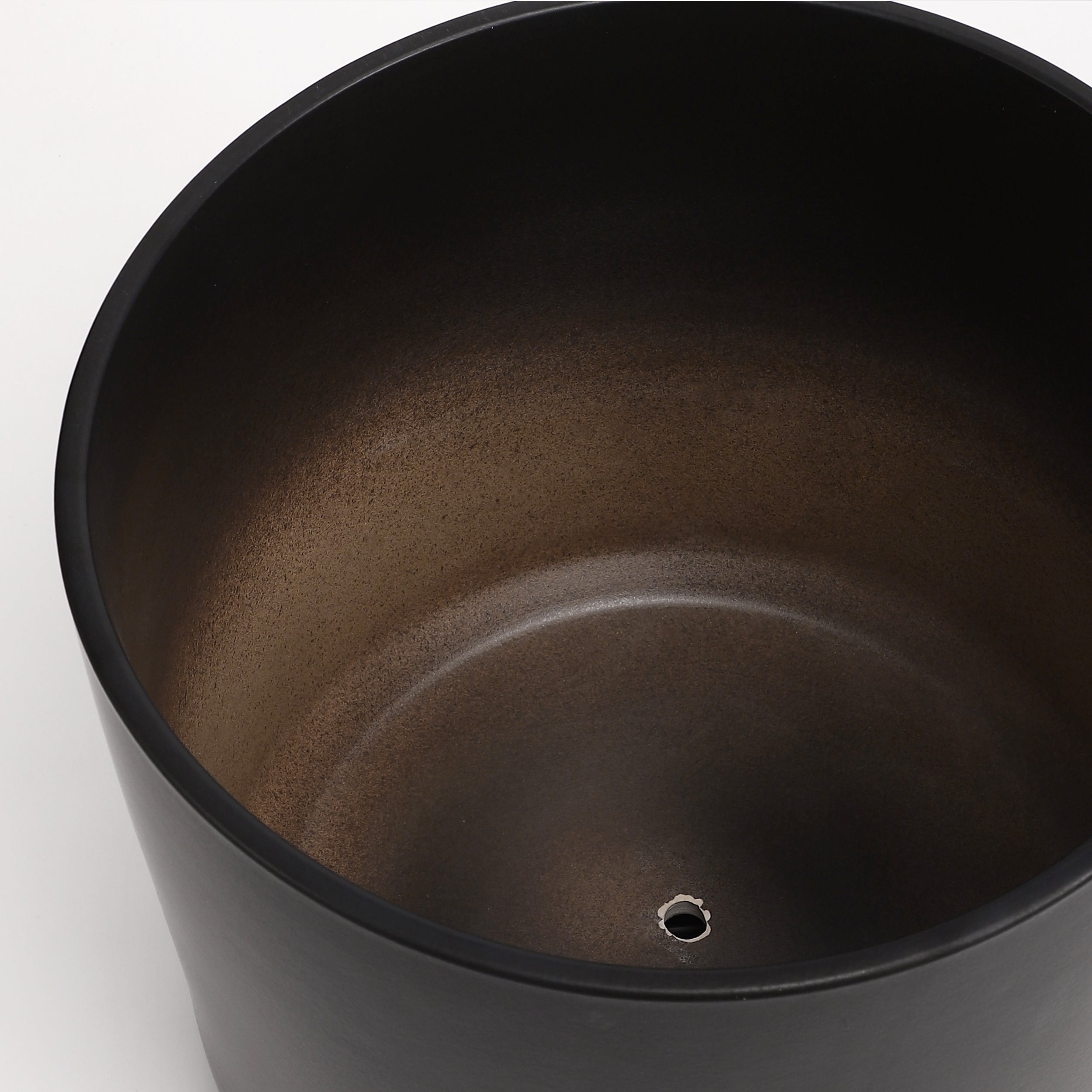 The Ceramic Cylinder Planter with Saucer, 2nd Generation