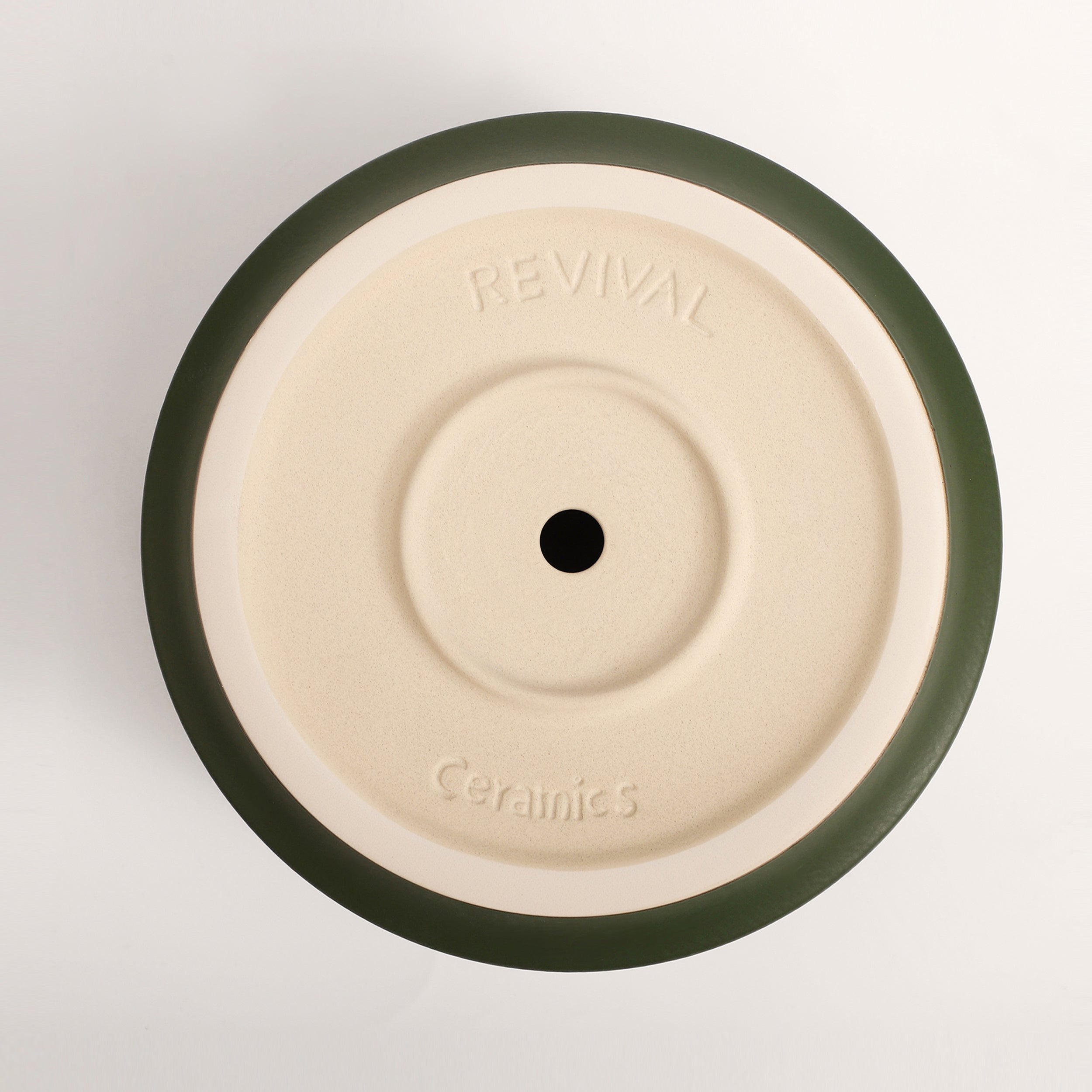 The Ceramic Cylinder Planter with Saucer, 2nd Generation