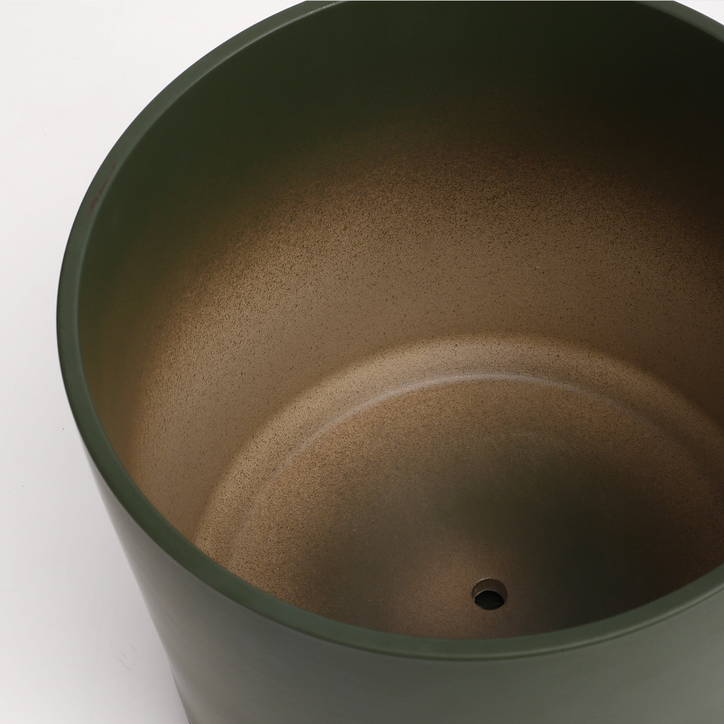 The Ceramic Cylinder Planter with Saucer, 2nd Generation