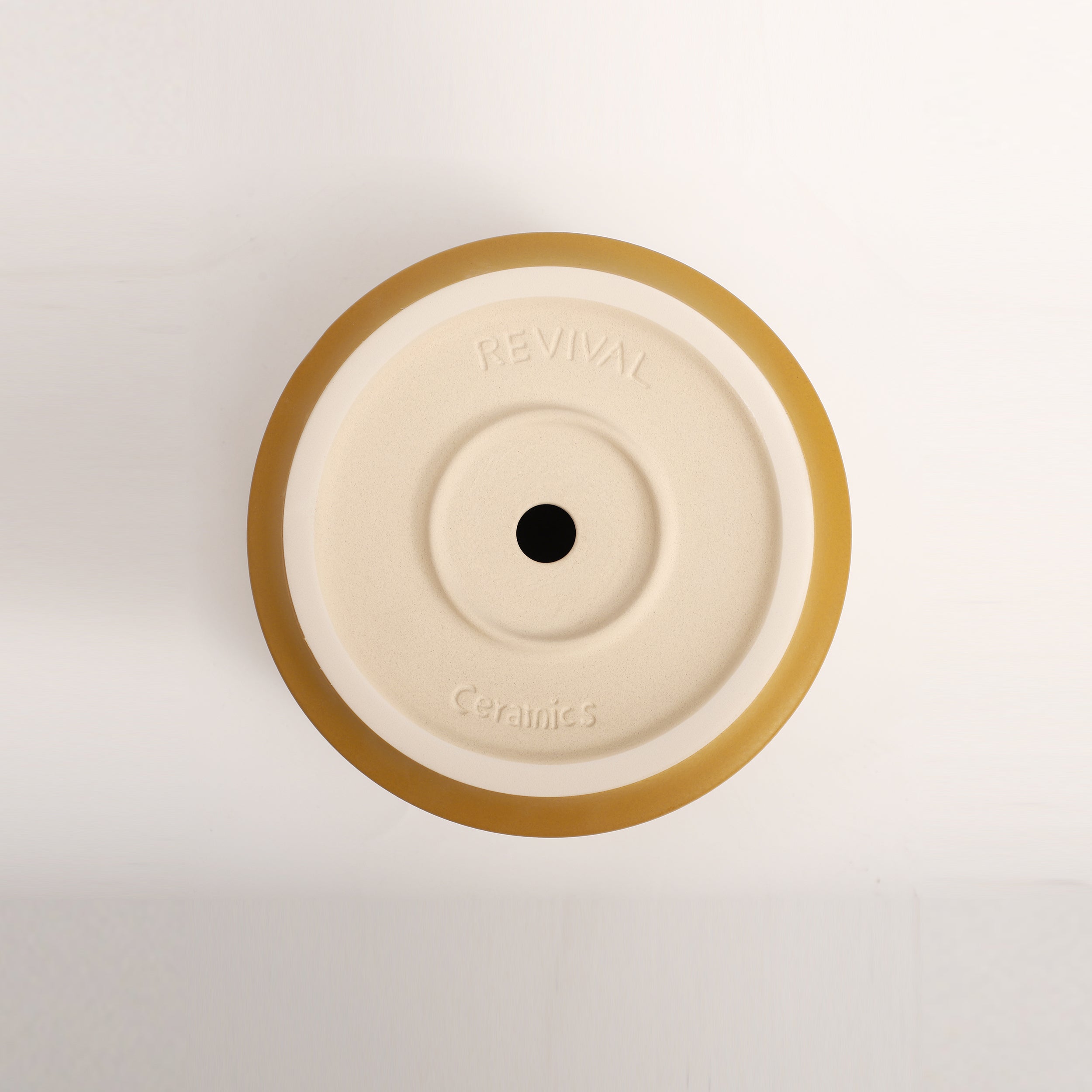 The Ceramic Cylinder Planter with Saucer, 2nd Generation