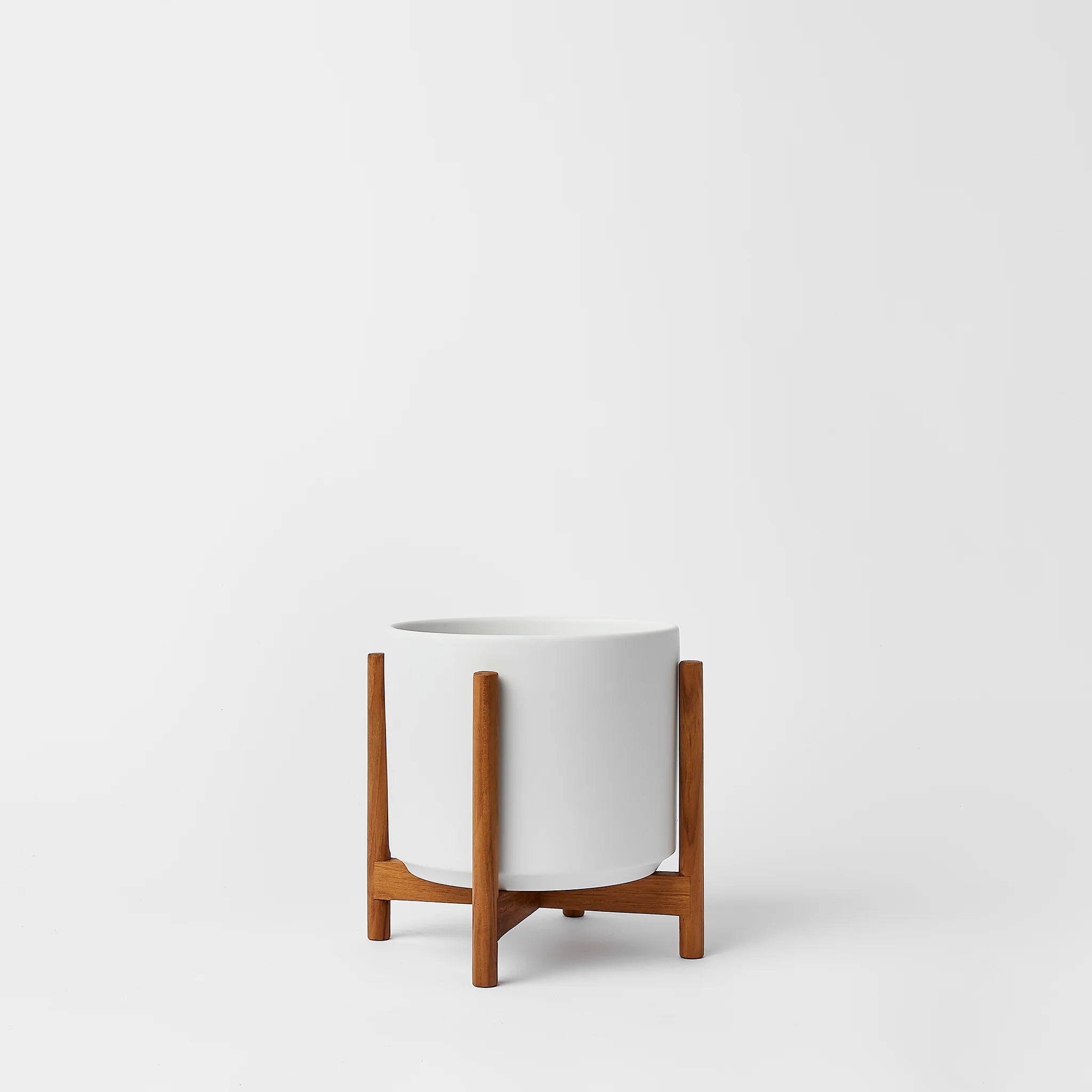 1st Generation, Ceramic Cylinder, With or Without Rounded Teak Stand (FINAL SALE)