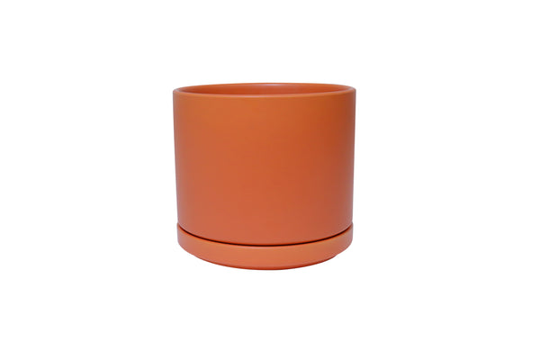 15 Inch - Solid Goods - Ceramic Cylinder with Saucer