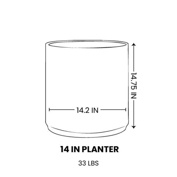 Line drawing for 14 Inch / Black