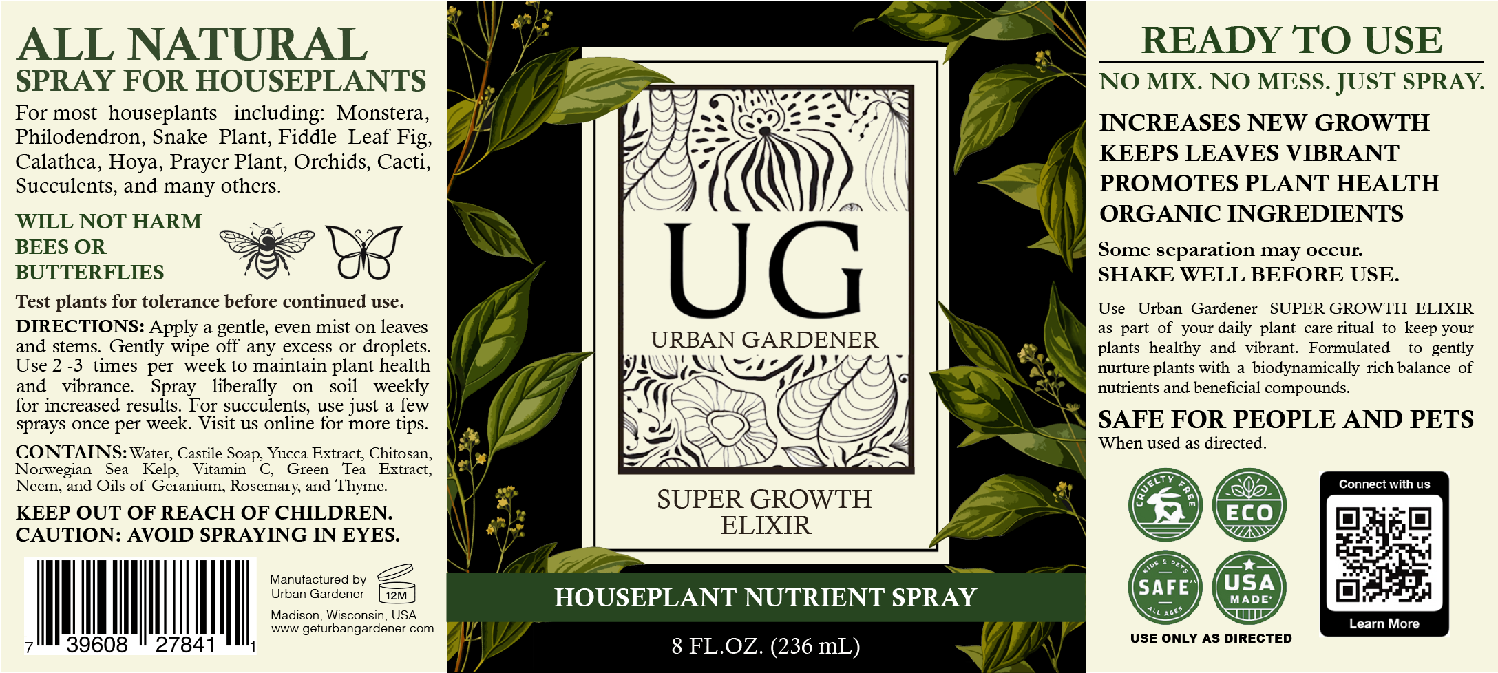 Super Growth Elixir - Total Plant Health Spray