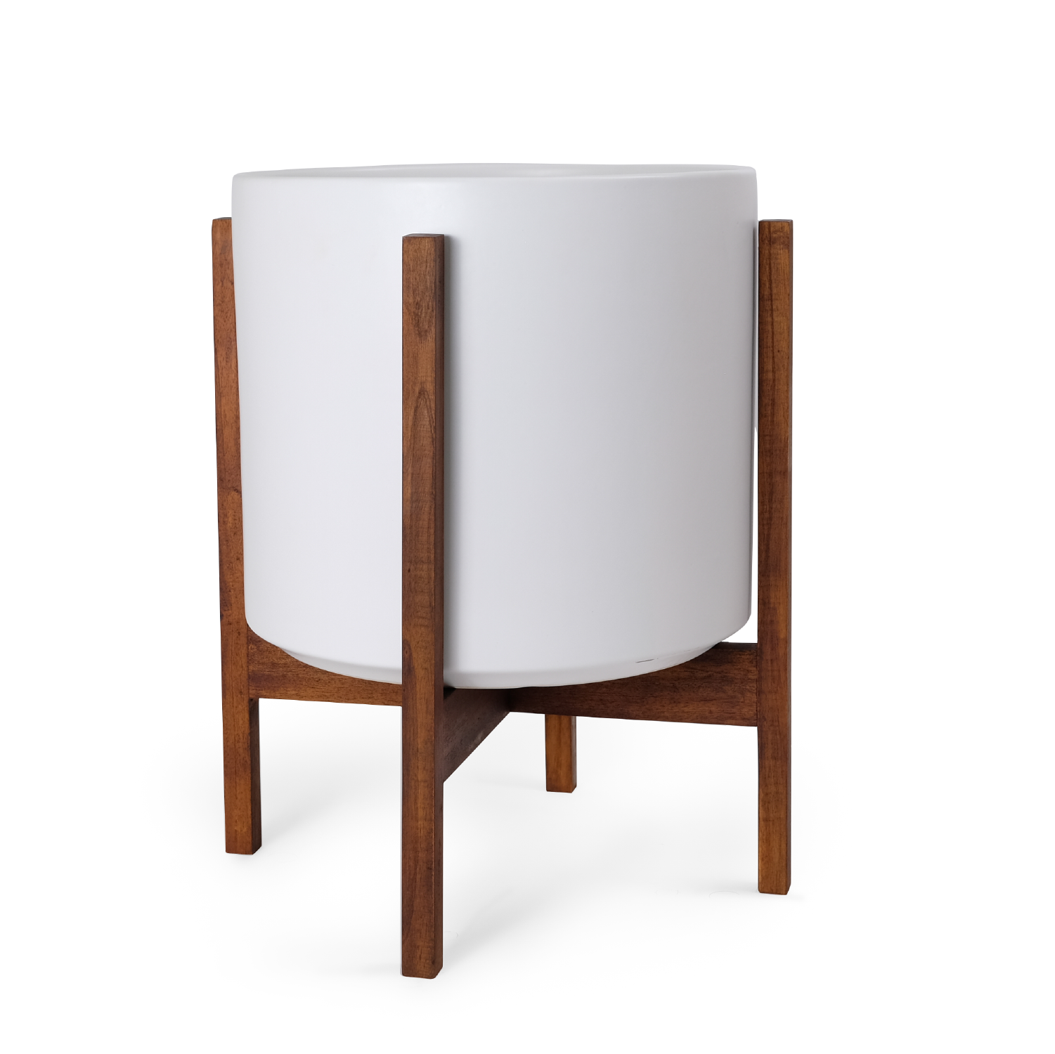 1st Generation, Solid Goods Ceramic Cylinder– With or Without Square Mahogany Stand (FINAL SALE)