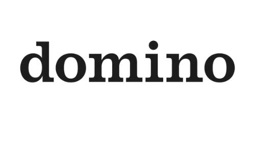 domino press logo in black