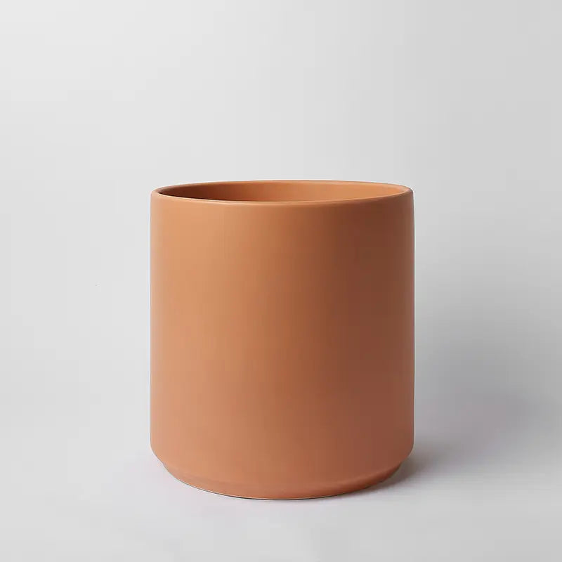 PeachyCotta 14 Inch planter on a light gray background
