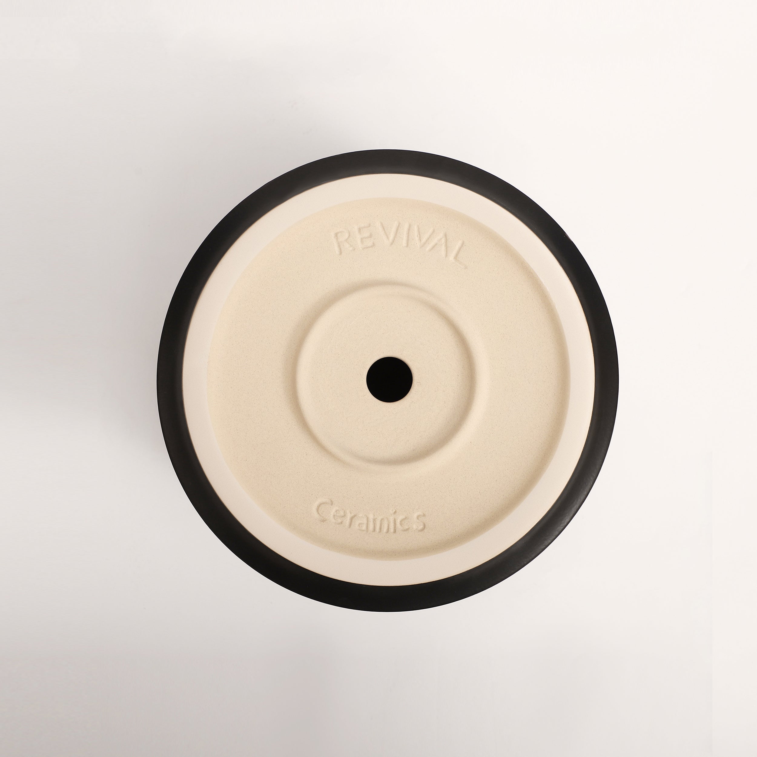 The Ceramic Cylinder Planter with Saucer, 2nd Generation