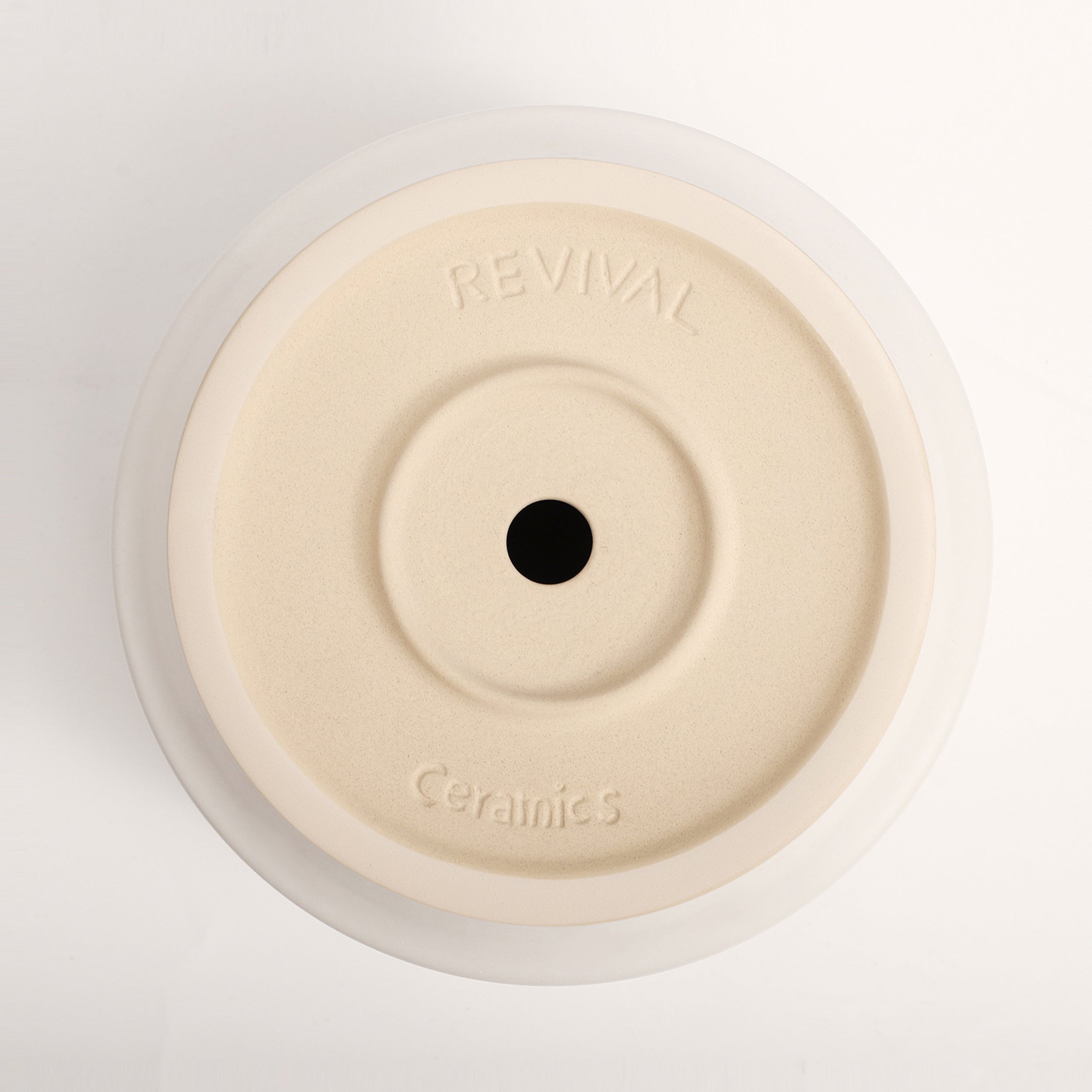 The Ceramic Cylinder Planter with Saucer, 2nd Generation