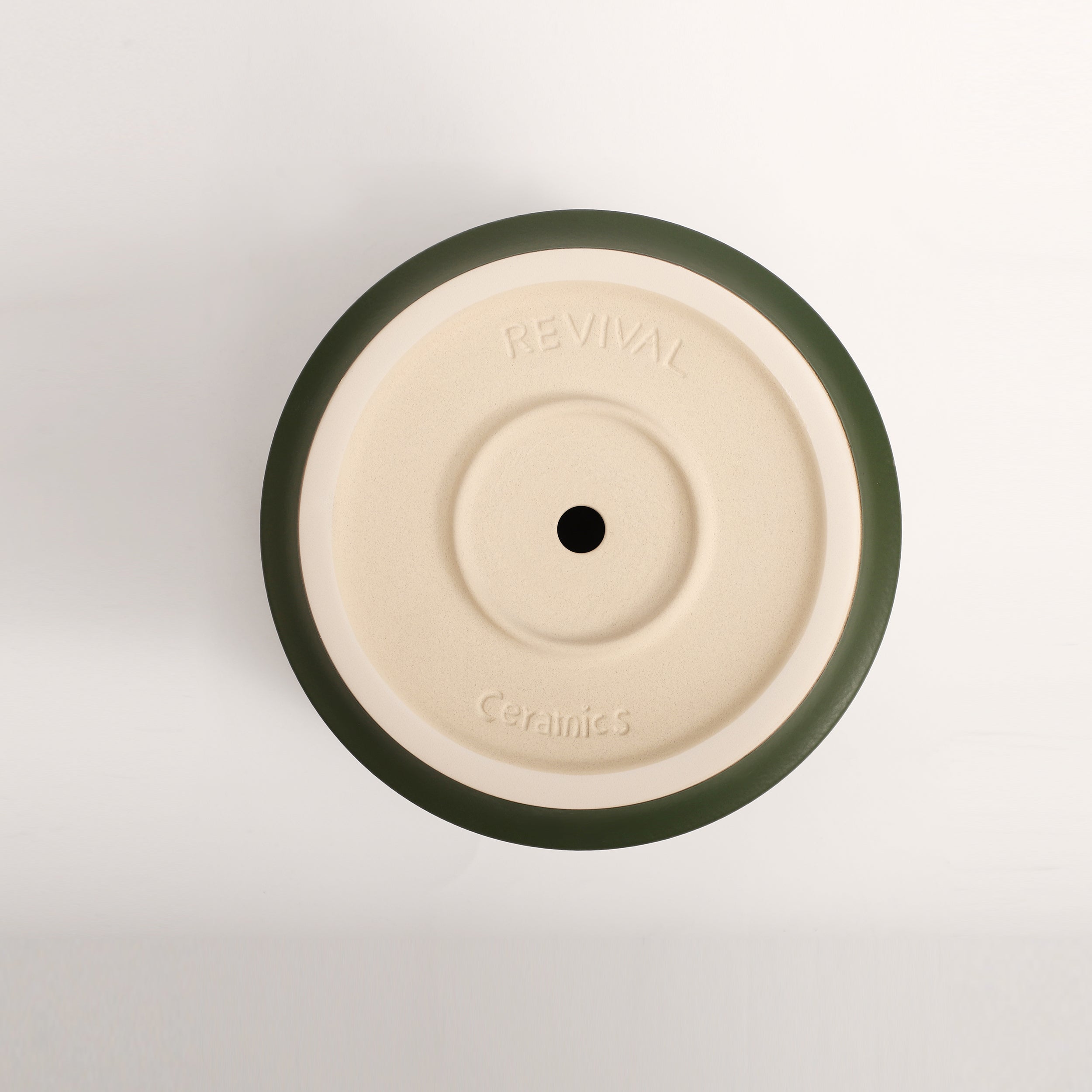 The Ceramic Cylinder Planter with Saucer, 2nd Generation