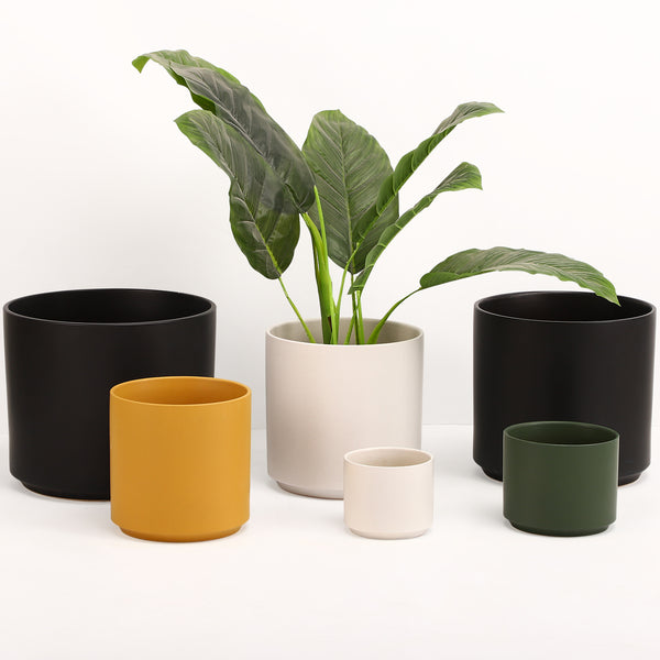 round or square plant pots The Ceramic Cylinder Planter, 2nd Generation