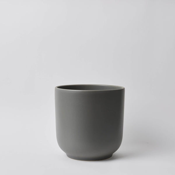 Gray 10'' Bell Ceramic Planter 