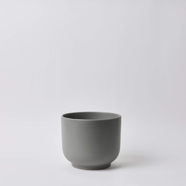 Gray 8'' Bell Ceramic Planter 