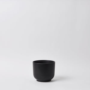 Black 6'' Bell Ceramic Planter